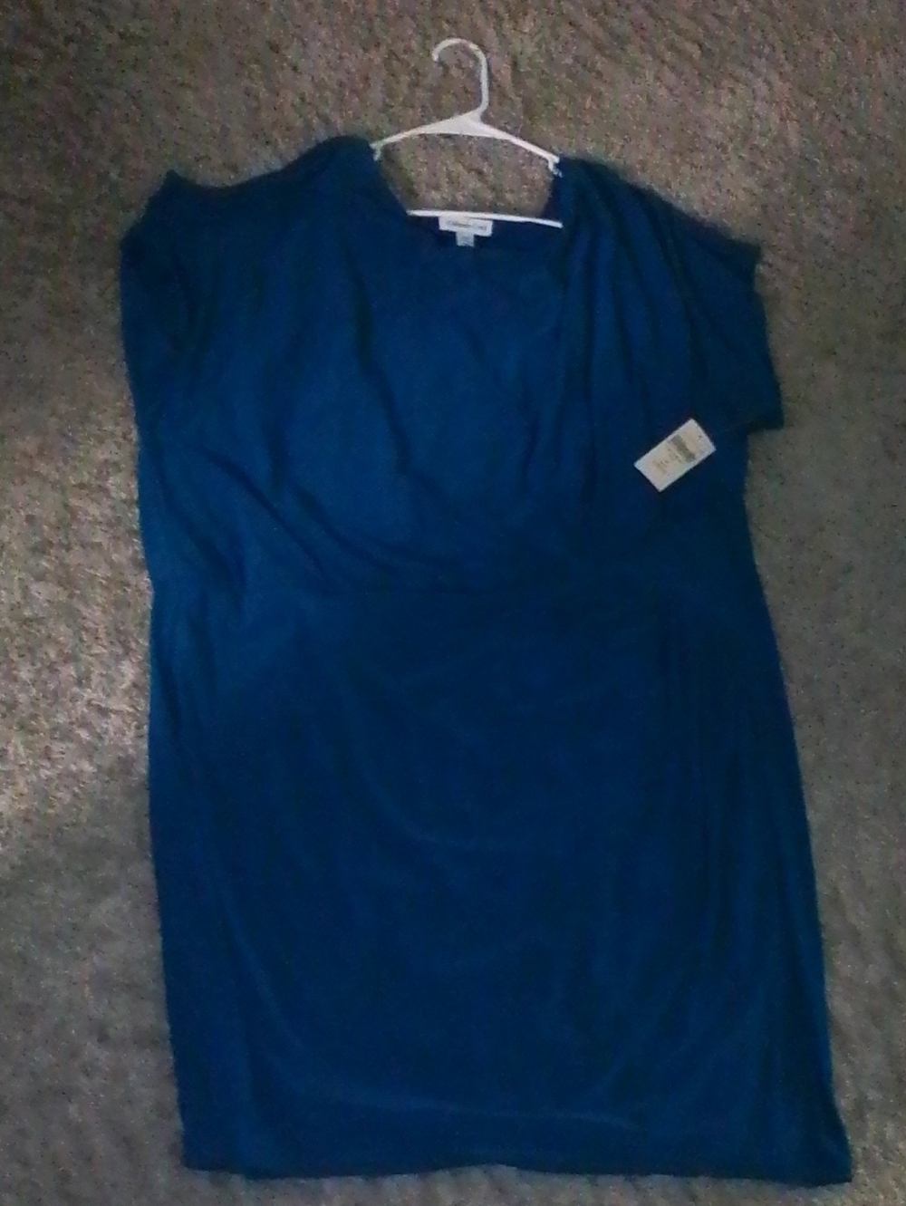 Coldwater Creek Teal Short Sleeve Dress